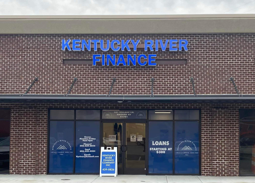 Storefront of the offices of Kentucky River Finance